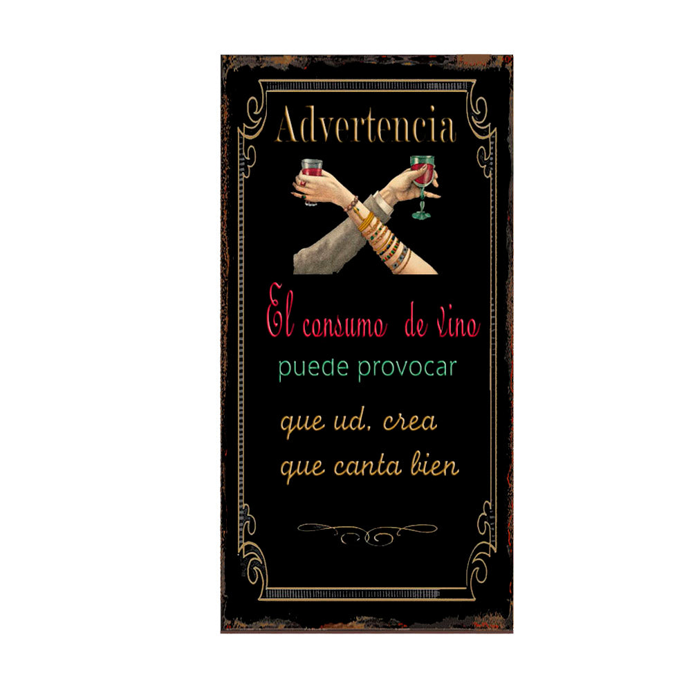 ADVERTENCIA EL CONSUMO DE VINO EN COLORES