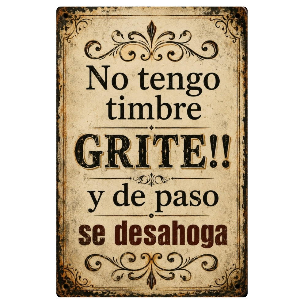 NO TENGO TIMBRE