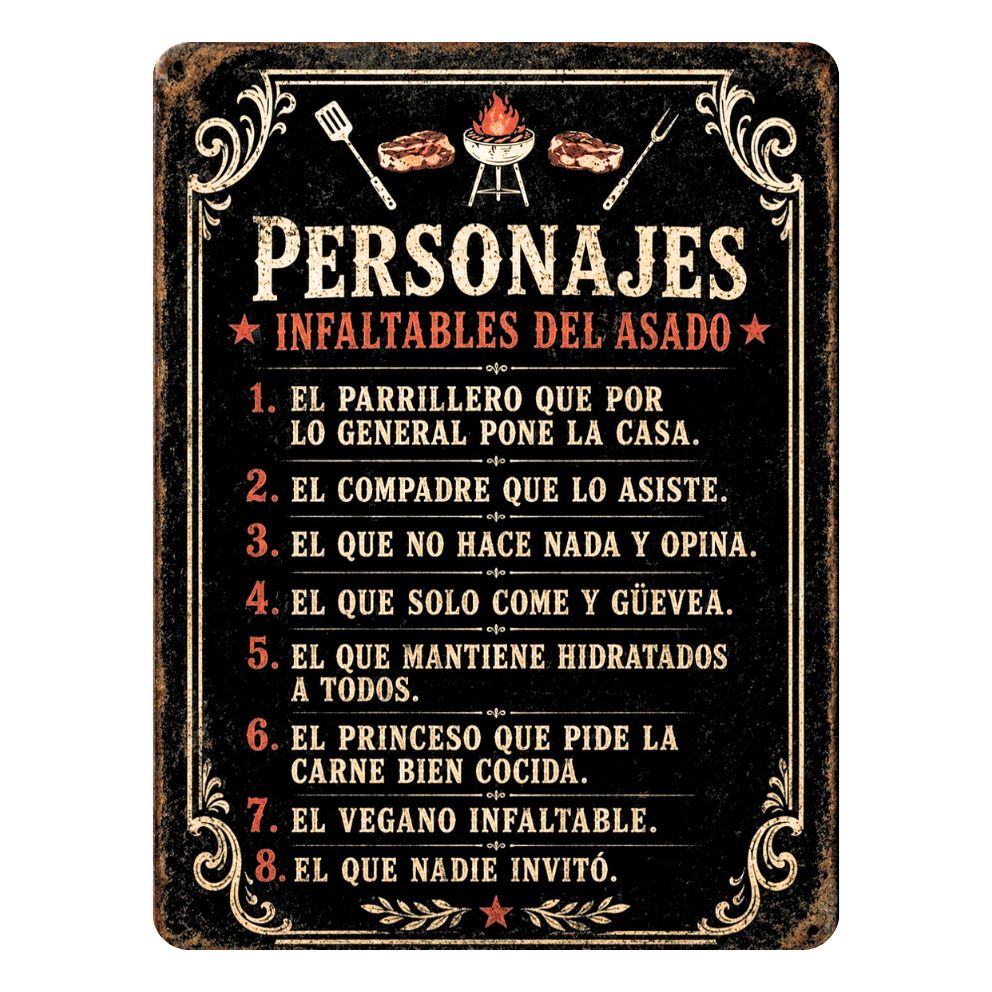 PERSONAJES INFALTABLES DEL ASADO