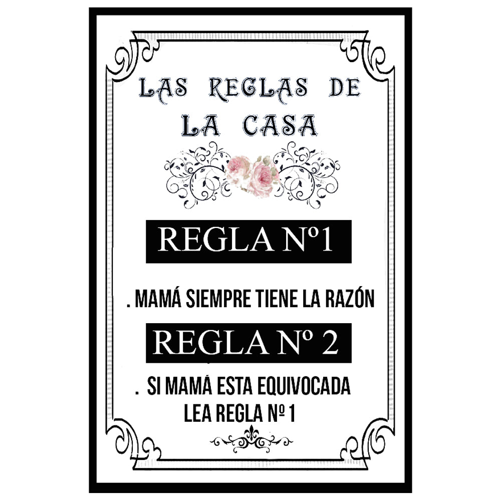 REGLAS DE LA CASA FONDO BLANCO