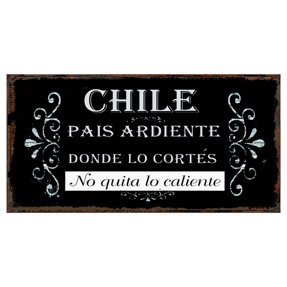 CHILE PAÍS ARDIENTE (NEGRO)