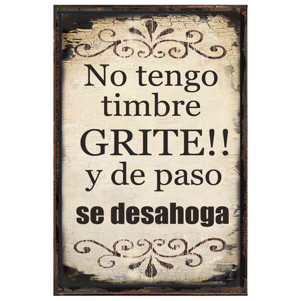 NO TENGO TIMBRE