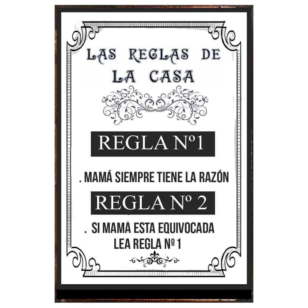 LAS REGLAS DE LA CASA ( BLANCO)