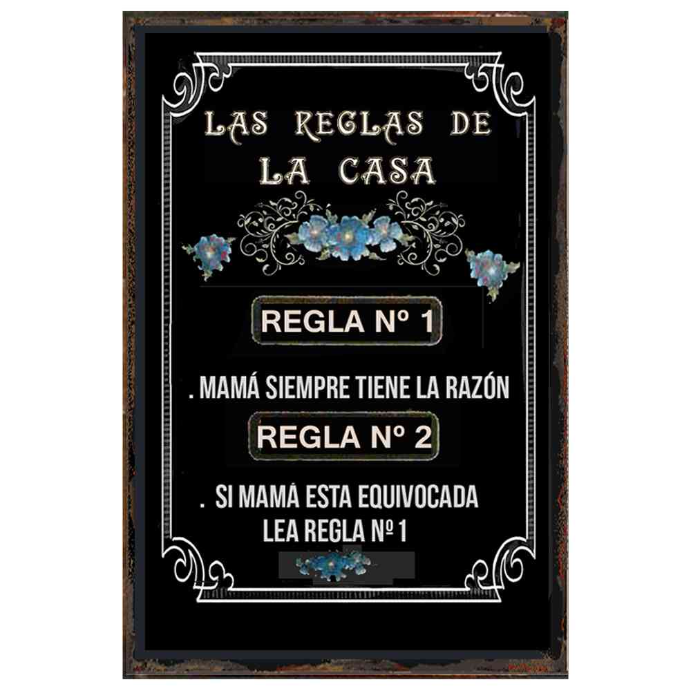 LAS REGLAS DE LA CASA MAMA (NEGRO)