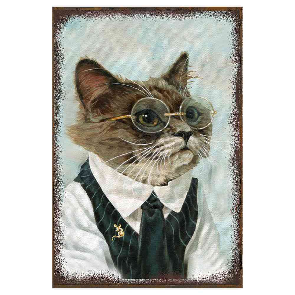 GATO CON LENTES