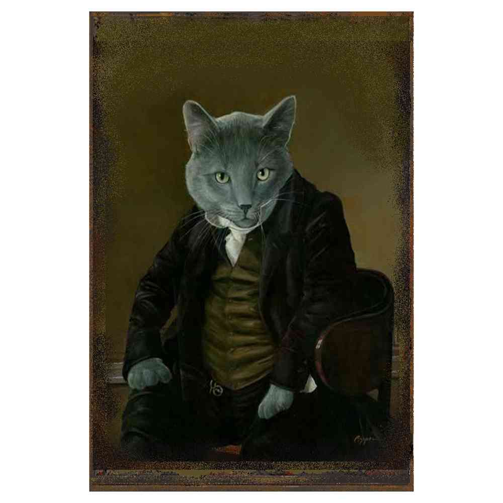 GATO GRIS ELEGANTE