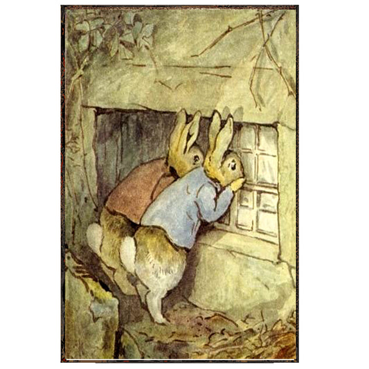 Beatrix Potter  conejos mirando