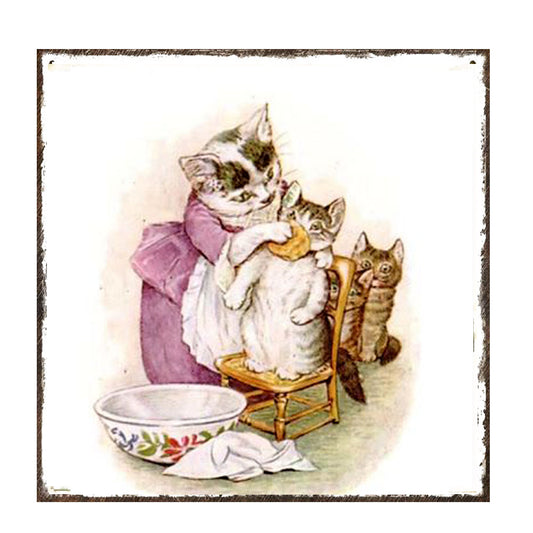 Beatrix Potter mamá gata e Hijito