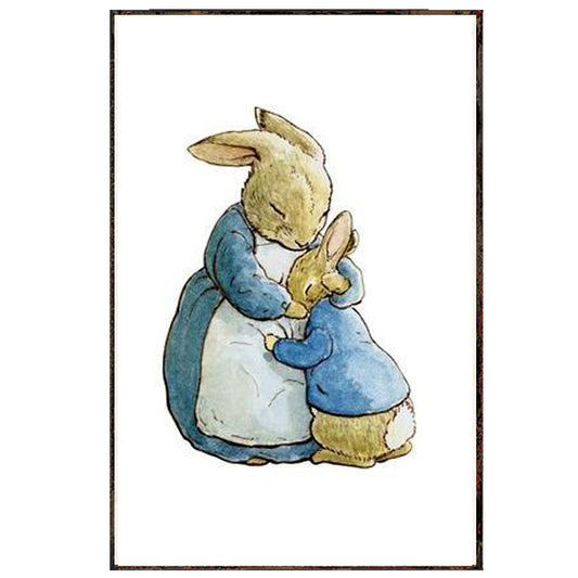 Beatrix Potter mamá coneja consolando