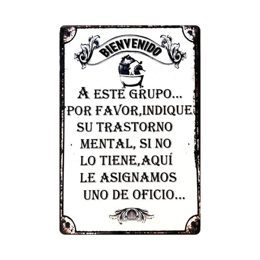 BIENVENIDOS INDIQUE SU TRASTORNO MENTAL
