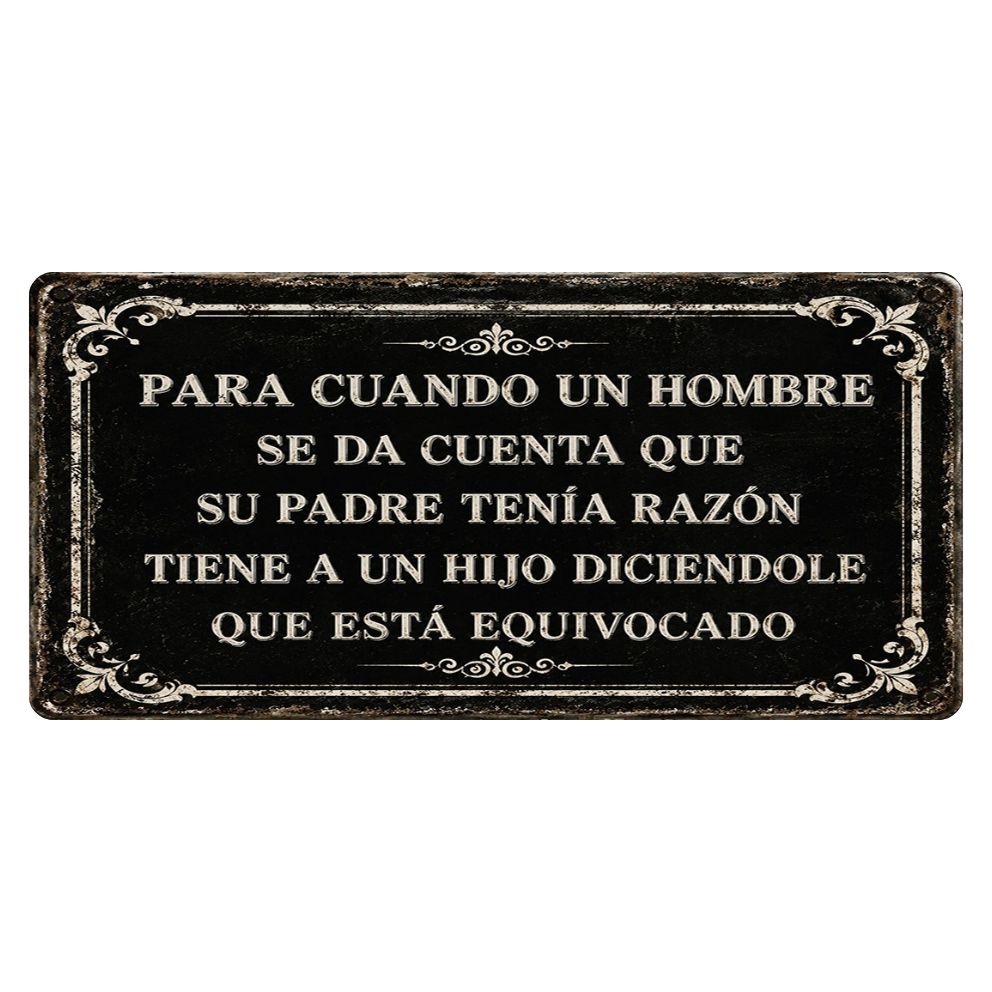 PARA CUANDO UN HOMBRE SE DA CUENTA