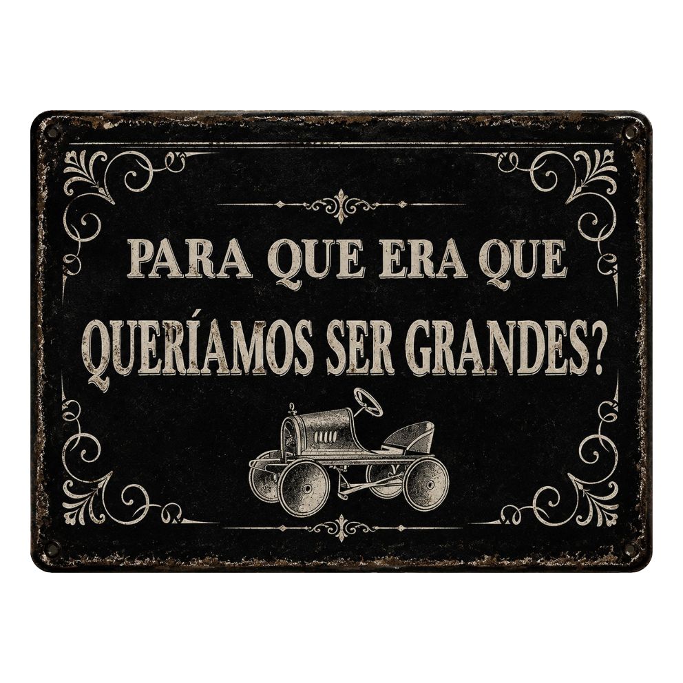 PARA QUÉ QUERÍAMOS SER GRANDES