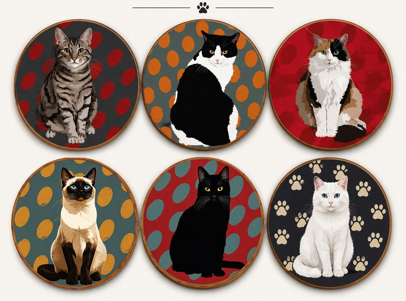 GATOS I (seis piezas)
