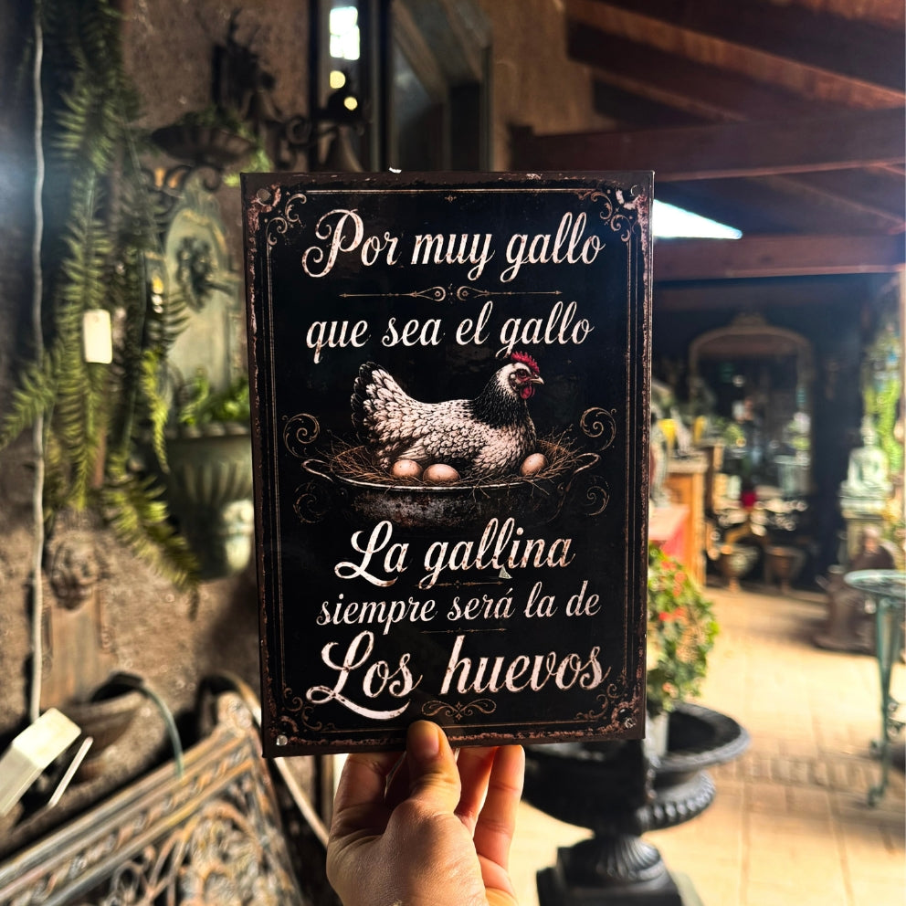 POR MUY GALLO QUE SEA EL GALLO, LA GALLINA ES LA DE LOS HUEVOS