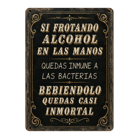 SI FROTANDO ALCOHOL EN LAS MANOS