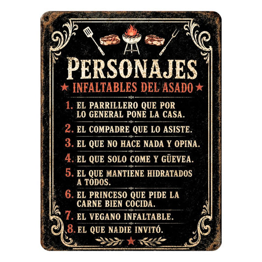 PERSONAJES INFALTABLES DEL ASADO